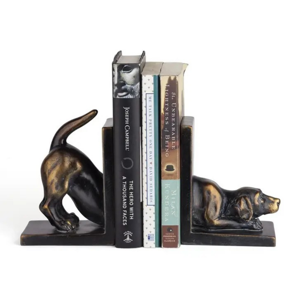 labrador dog bookends