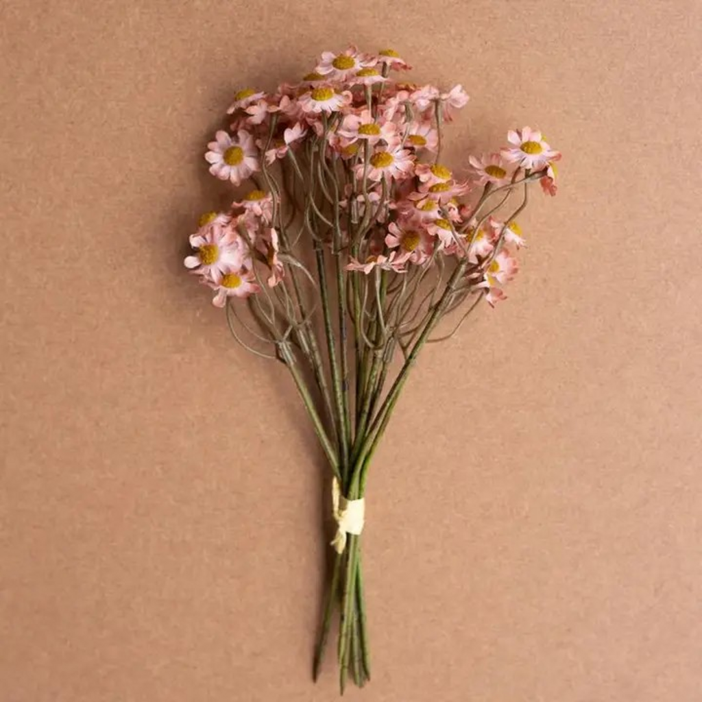 faux chamomile bundle in blush