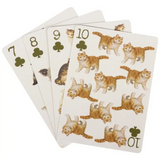 vintage cat playing cards