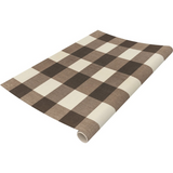 brown buffalo check paper runner
