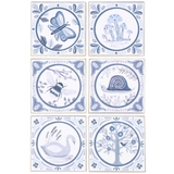 Indigo Tiles Magnet Set