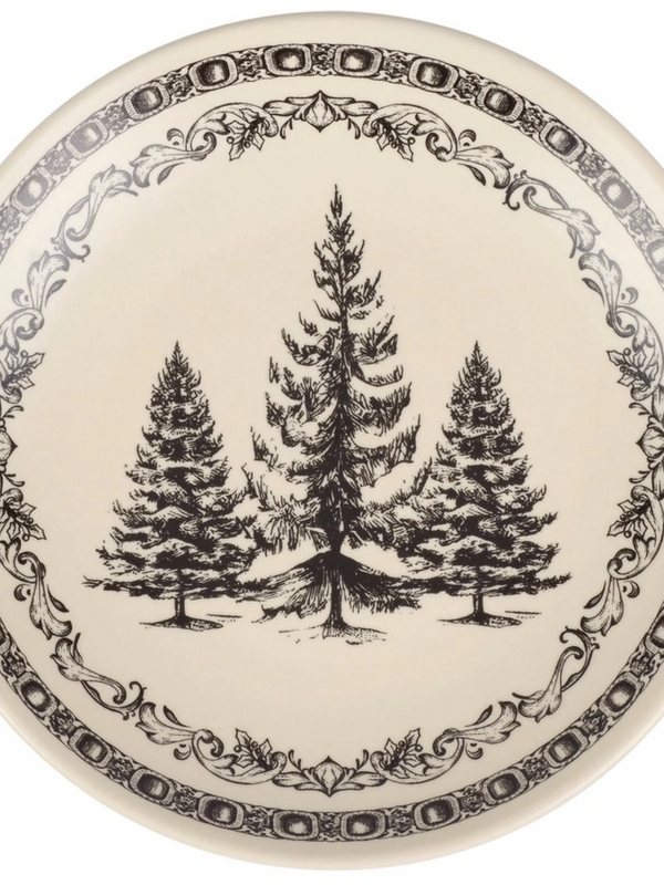 Small Pine Trees Plate