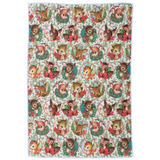 Retro Deer Kitchen Towel