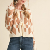 Bow Front beige sweater