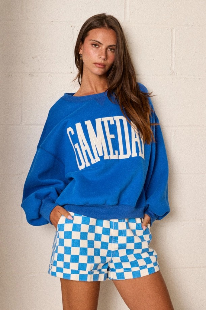 cobalt blue gameday sweatshirt