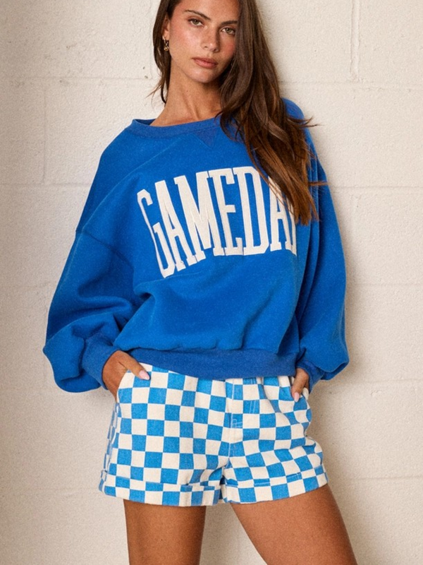 cobalt blue gameday sweatshirt