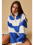 cobalt striped pullover