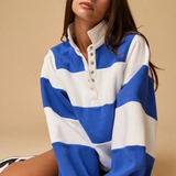 cobalt striped pullover