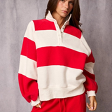 red striped pullover