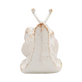 Snail Taper Candle Holder White