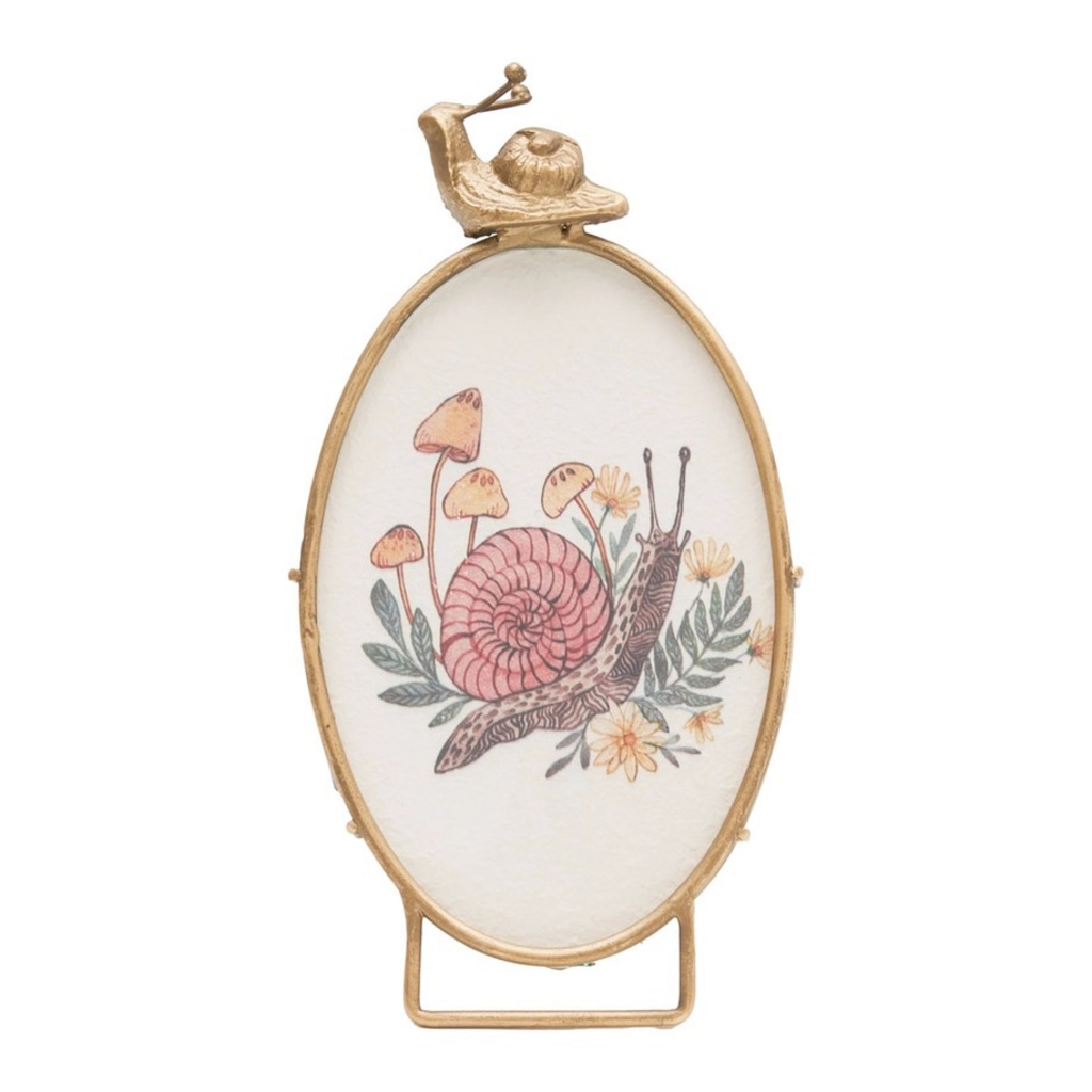 Snail Photo Frame Brass (4x6)
