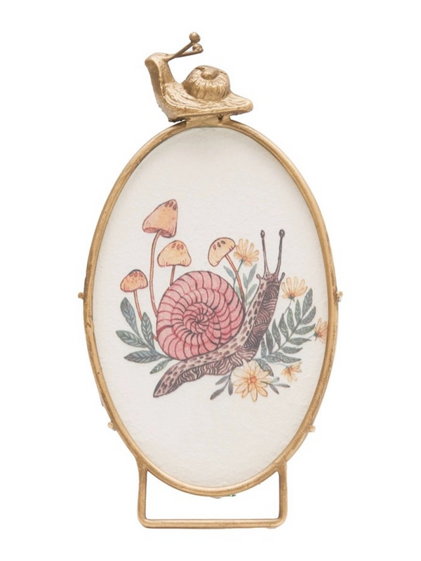 Snail Photo Frame Brass (4x6)
