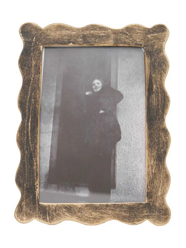 4x6 Wave Photo Frame Brass