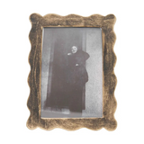 4x6 Wave Photo Frame Brass