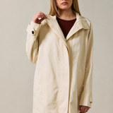 cream oversized high neck jacket