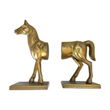 horse head decorative bookend set