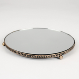 gold mirror tray