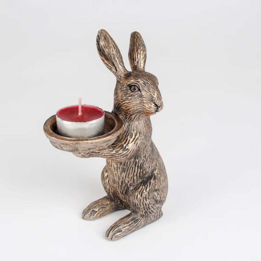rabbit tea light holder