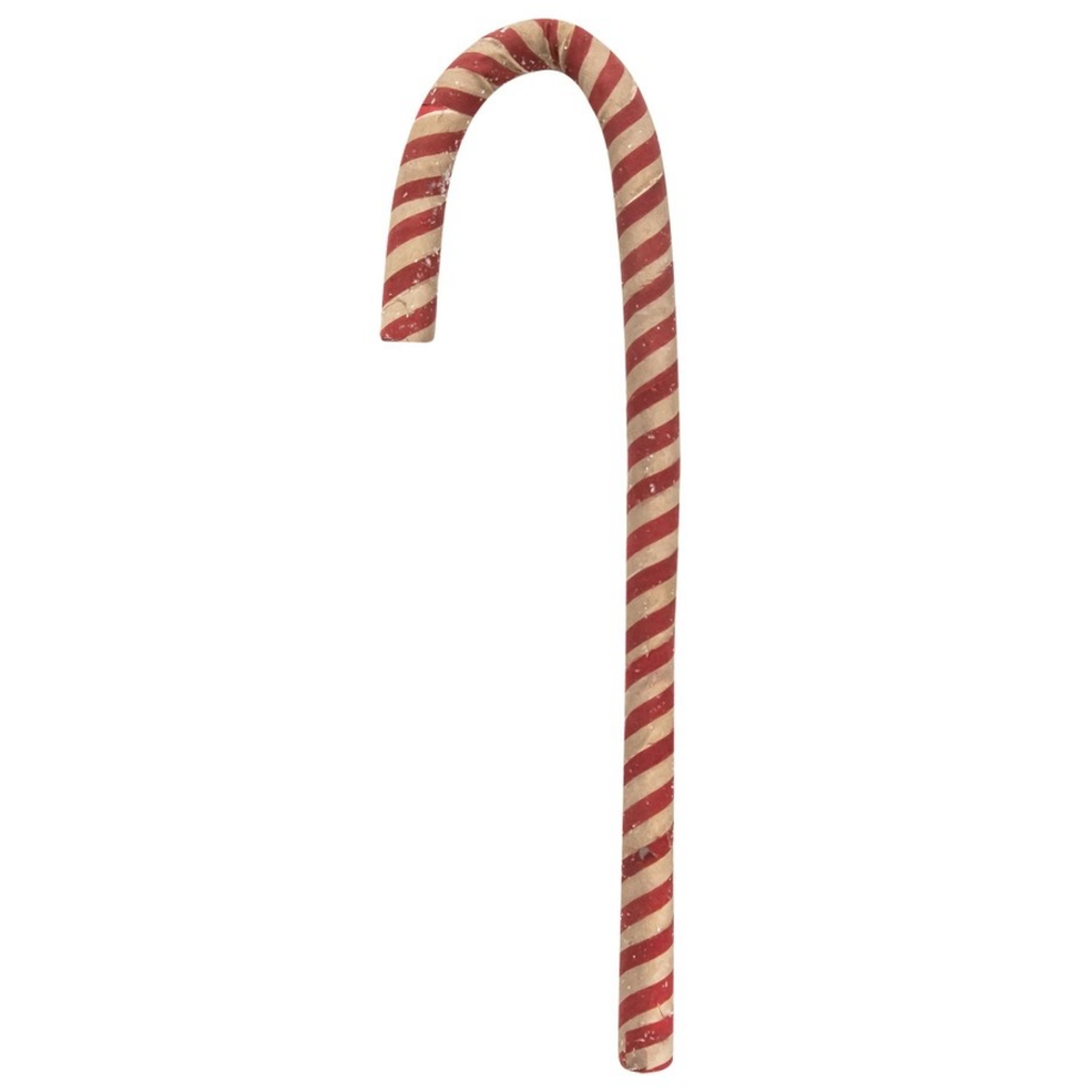Antique Sparkle Candy Cane, 12"