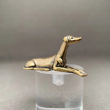 brass dog surface decor