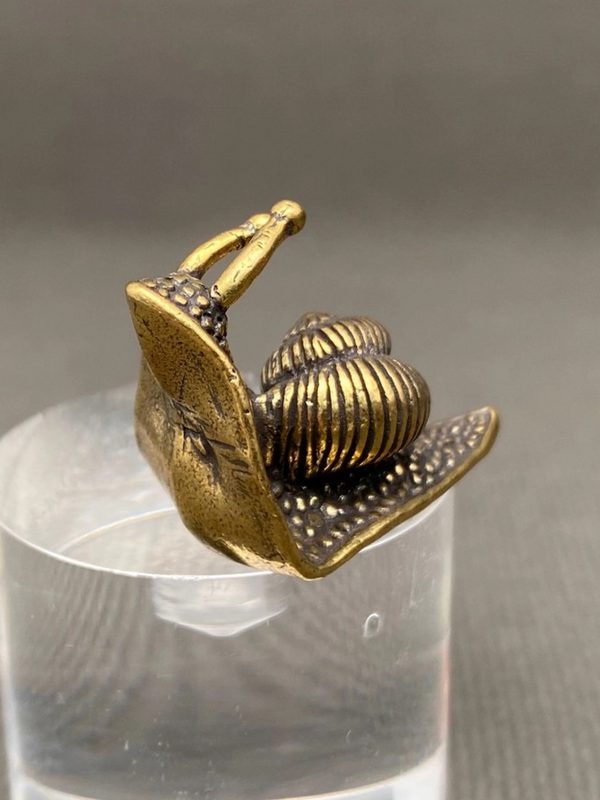 small shell brass snail surface decor