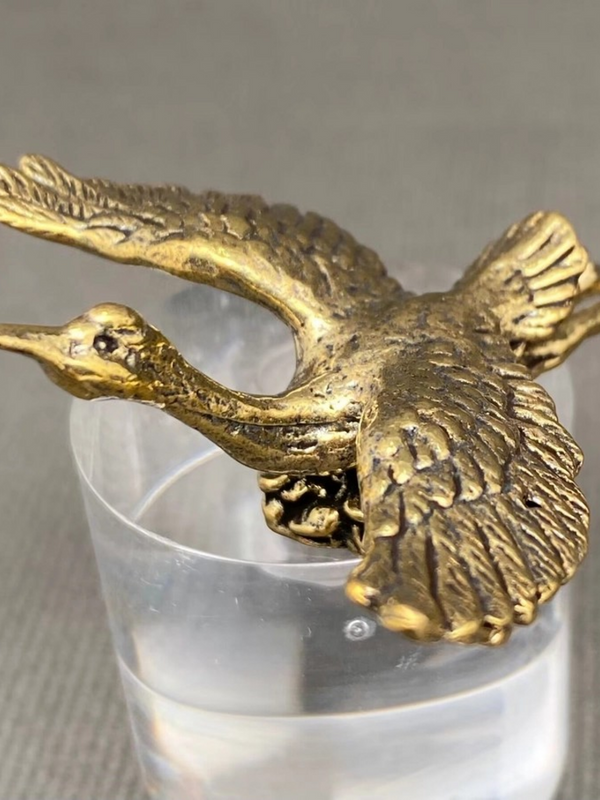 Brass Wild Goose Surface Decor