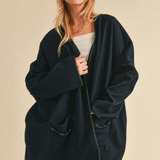 dark navy kimono jacket