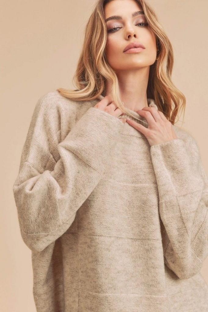 natural knit sweater