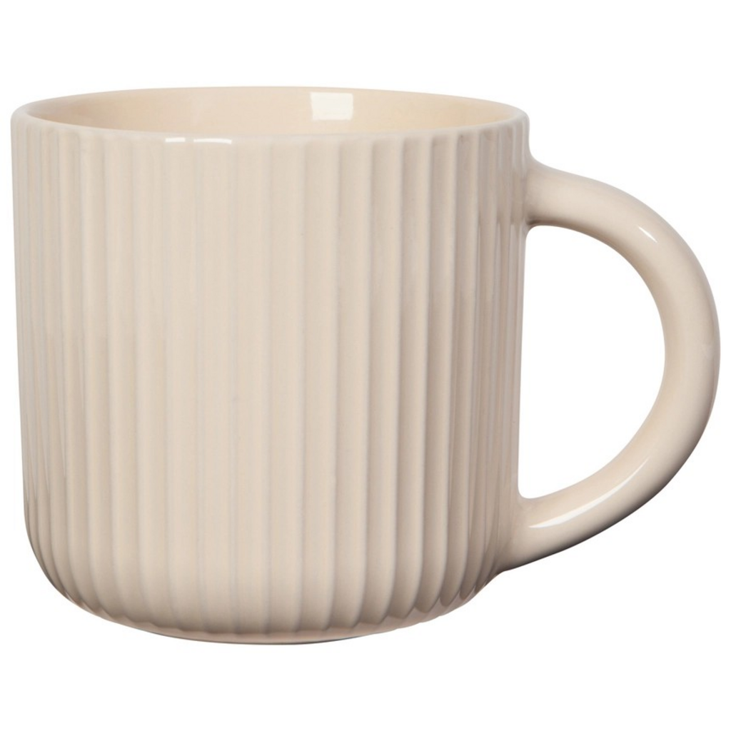 ecru fluted mug