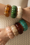 Color block stretch cord bracelet