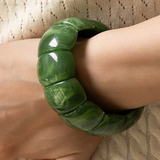 Color block stretch cord bracelet