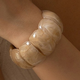 Color block stretch cord bracelet