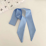 checker vintage style skinny scarf