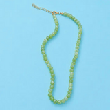 jade natural agate semi precious bead necklace