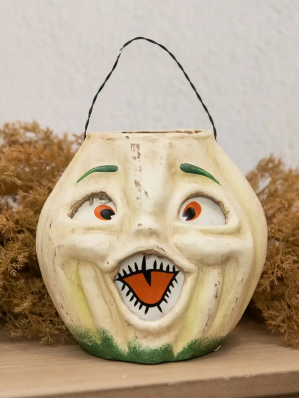 7" white jack o lantern choir boy