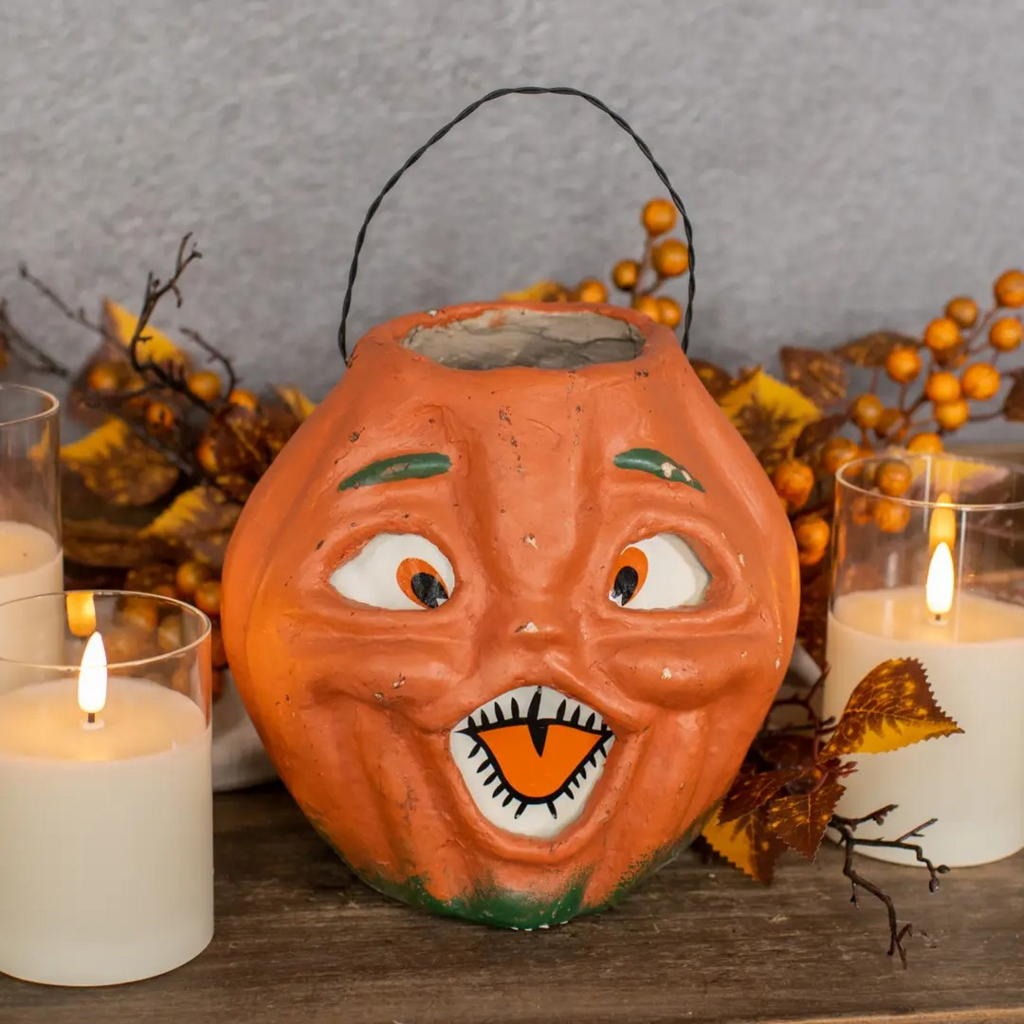 7" orange jack o lantern choir boy