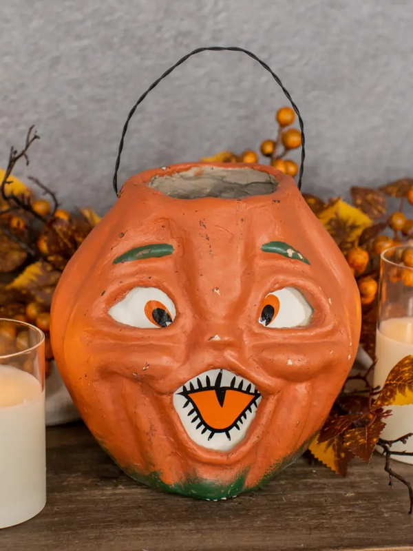 7" orange jack o lantern choir boy
