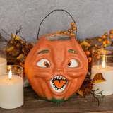 7" orange jack o lantern choir boy