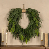 24" mini pinecone and pine knotted wreath