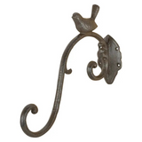 cast iron antique brown bird hook