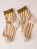 Ribbed Camel Ankle Socks