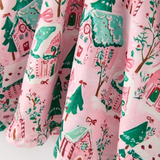 Christmas village print girls twirl dress