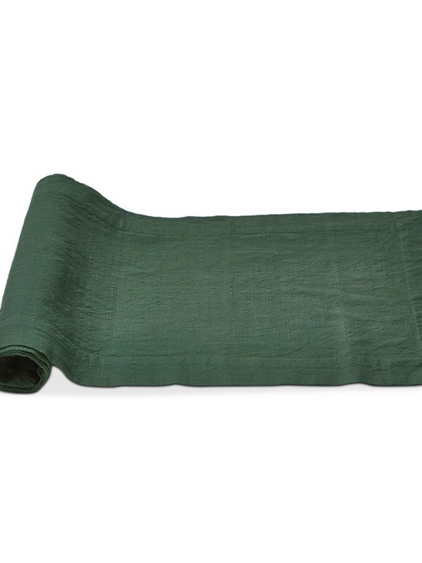 threads slub runner in dark green