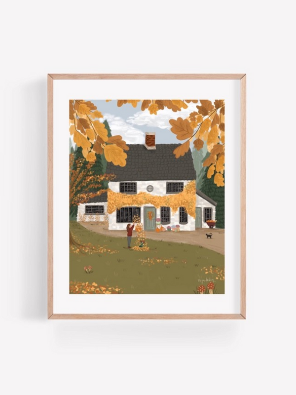 5x7 cozy cottage print