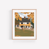 5x7 cozy cottage print