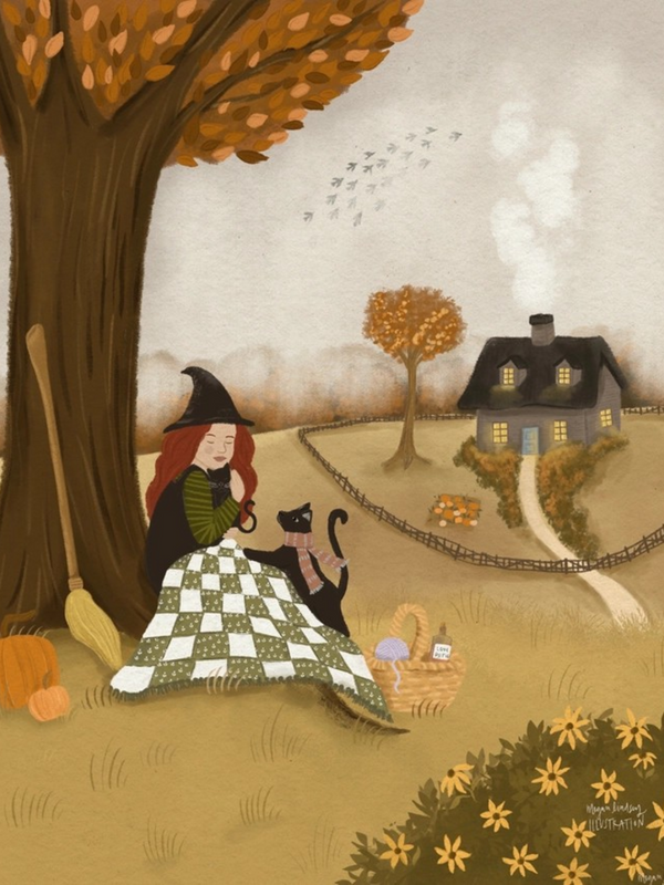 4x6 a witch's retreat print