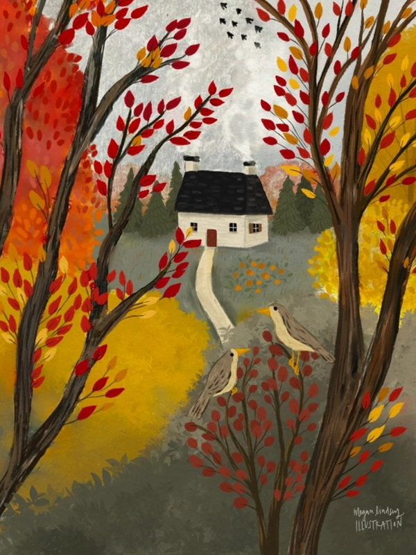 4x6 autumn afternoon print
