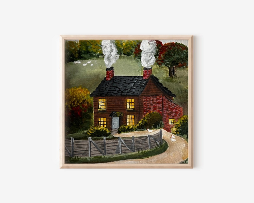 8x8 cozy evening print