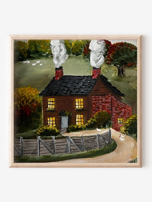 8x8 cozy evening print