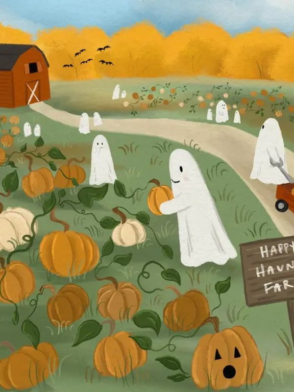 4x6 happy haunts farms print